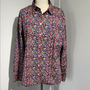 J. CREW Floral long sleeve button-up shirt